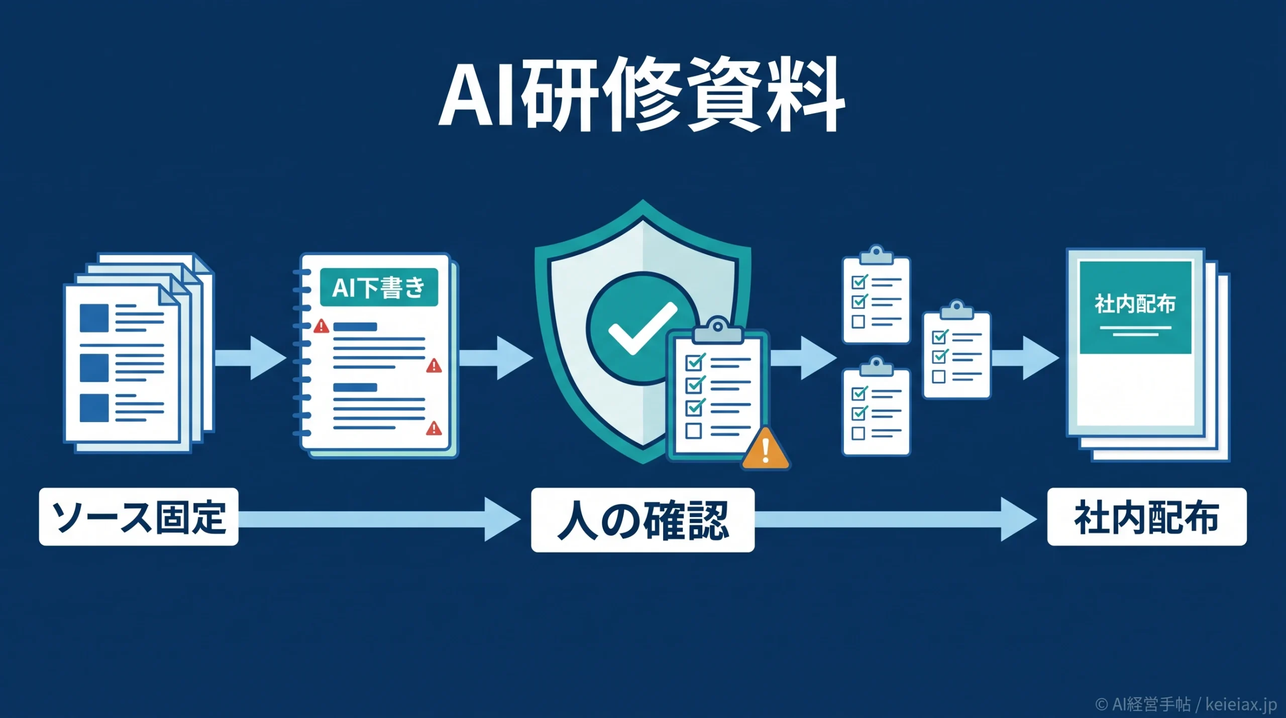 AI研修資料の作成で失敗しない確認手順【Gemini学習ノートブック時代の内製ルール】