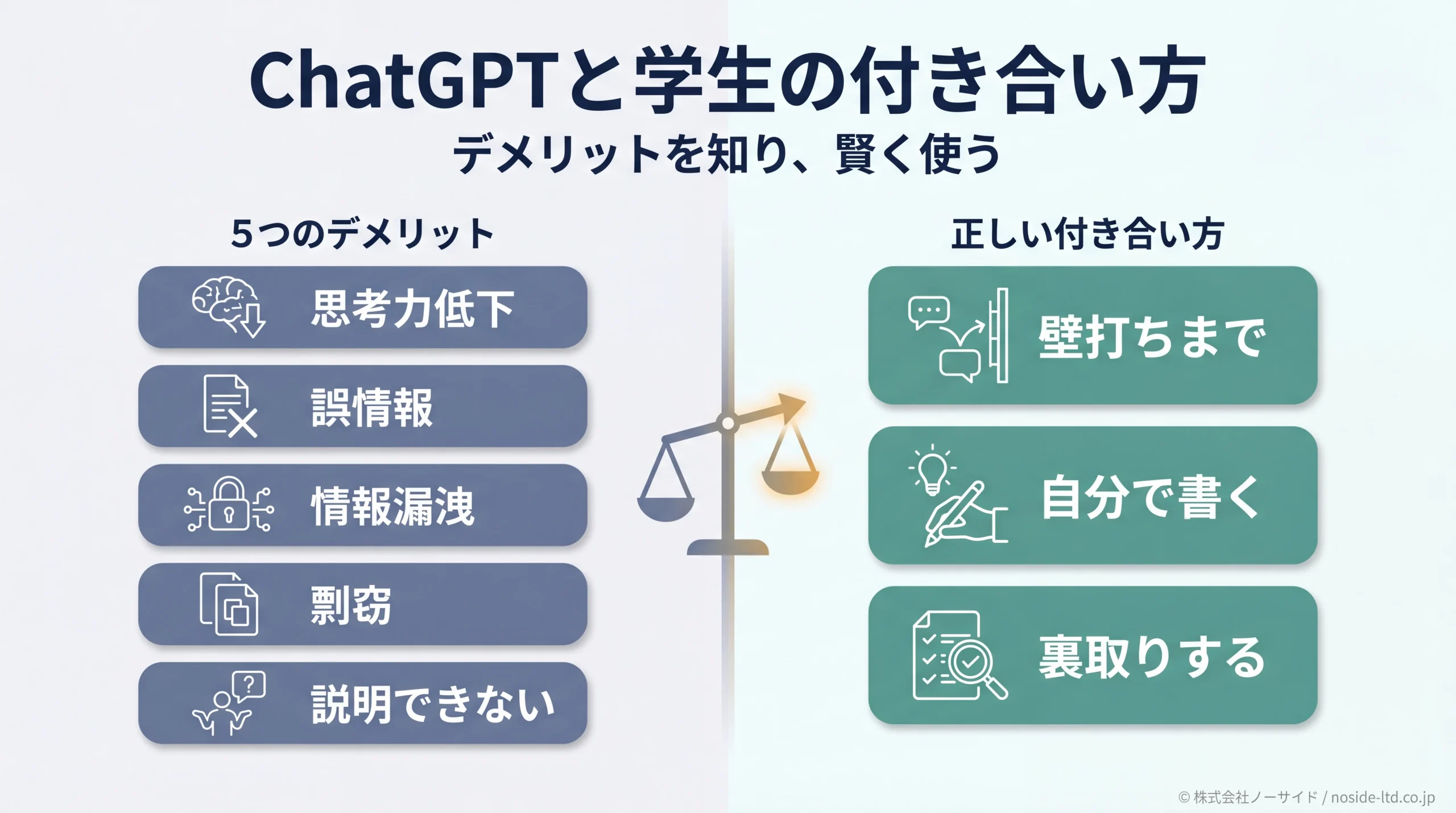 学生がチャットGPTを使うデメリットと正しい付き合い方｜大学生・高校生が知るべき注意点