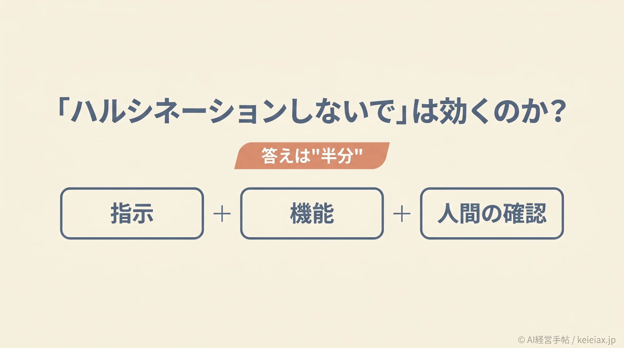 「ハルシネーションしないでください」は効くのか？ChatGPTに正確な回答をさせるプロンプト設計