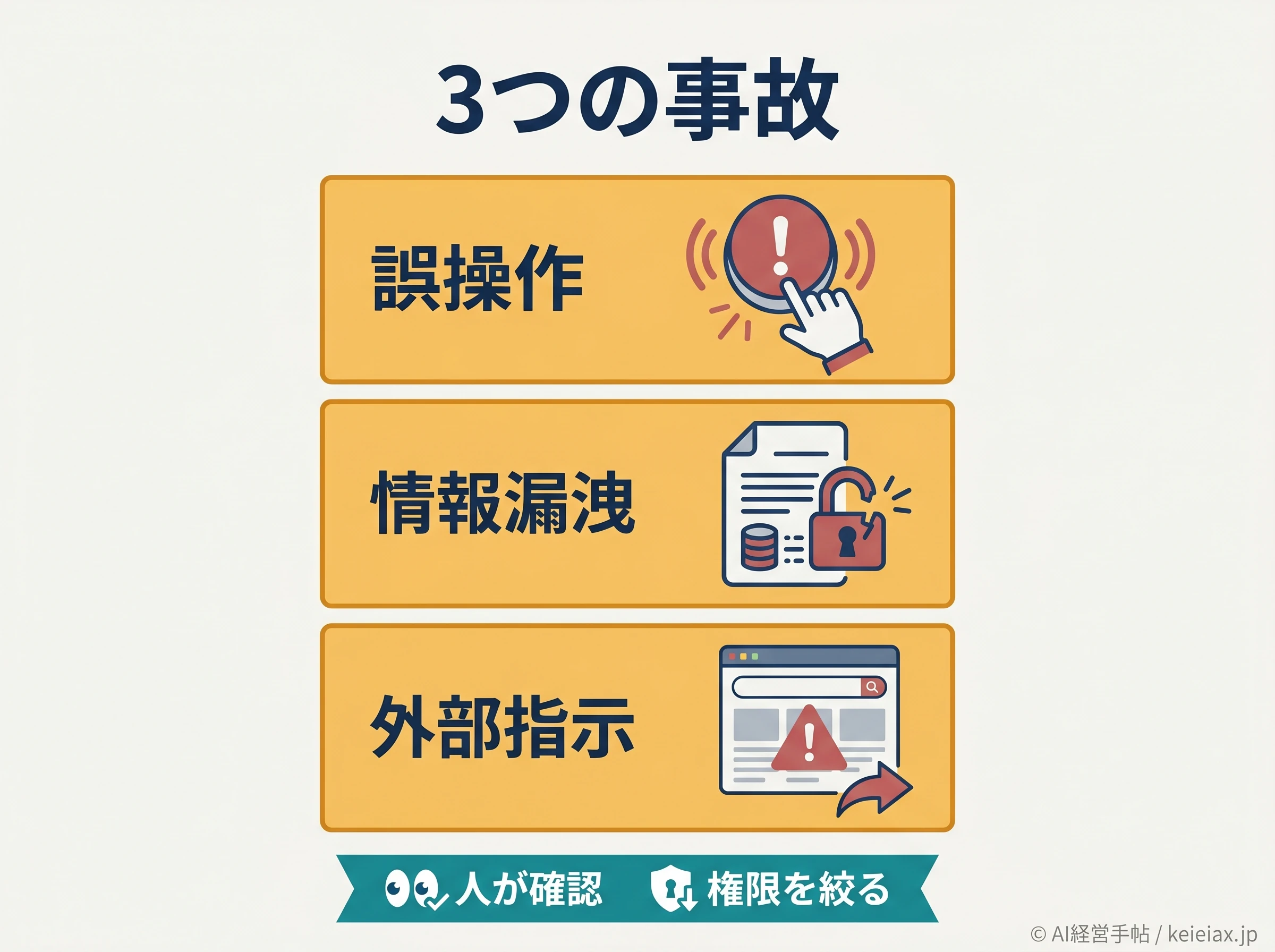 AIブラウザ操作で起きやすい3つの事故