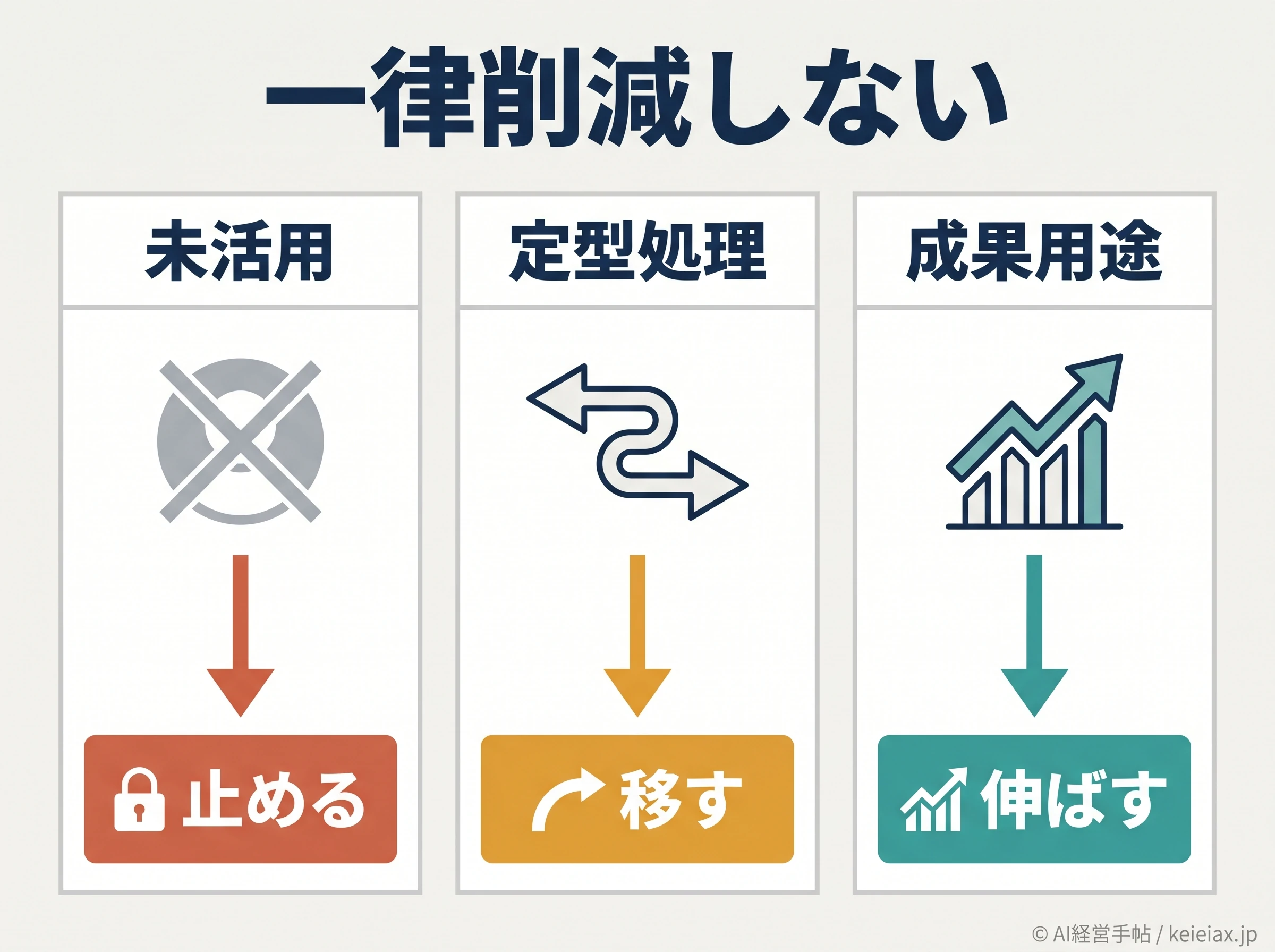 AI費用を止める移す伸ばす基準