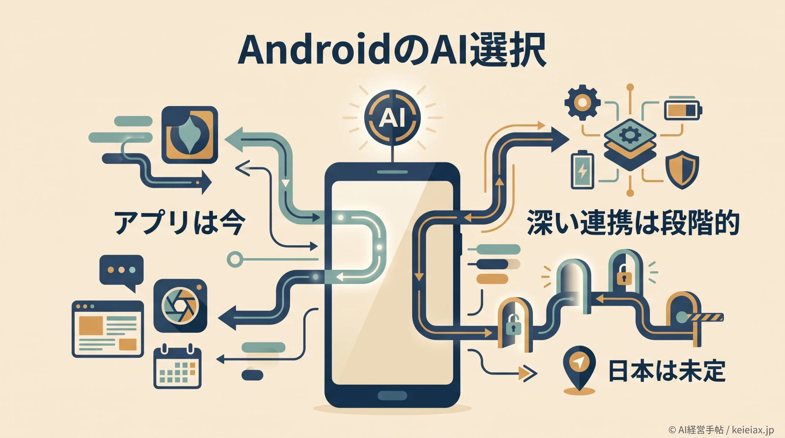 AndroidでGemini以外のAIはいつ使える？EUの同等アクセス要求と日本未定の現状