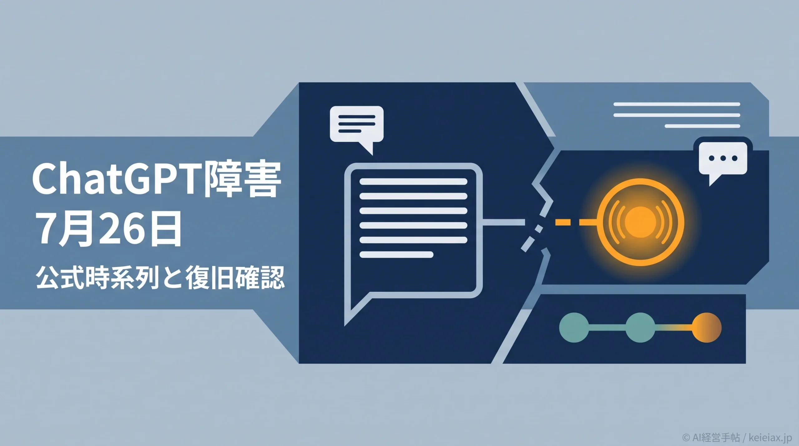 ChatGPT障害が7月26日に長時間化　会話を開けない・続けられない影響を公式時系列で解説