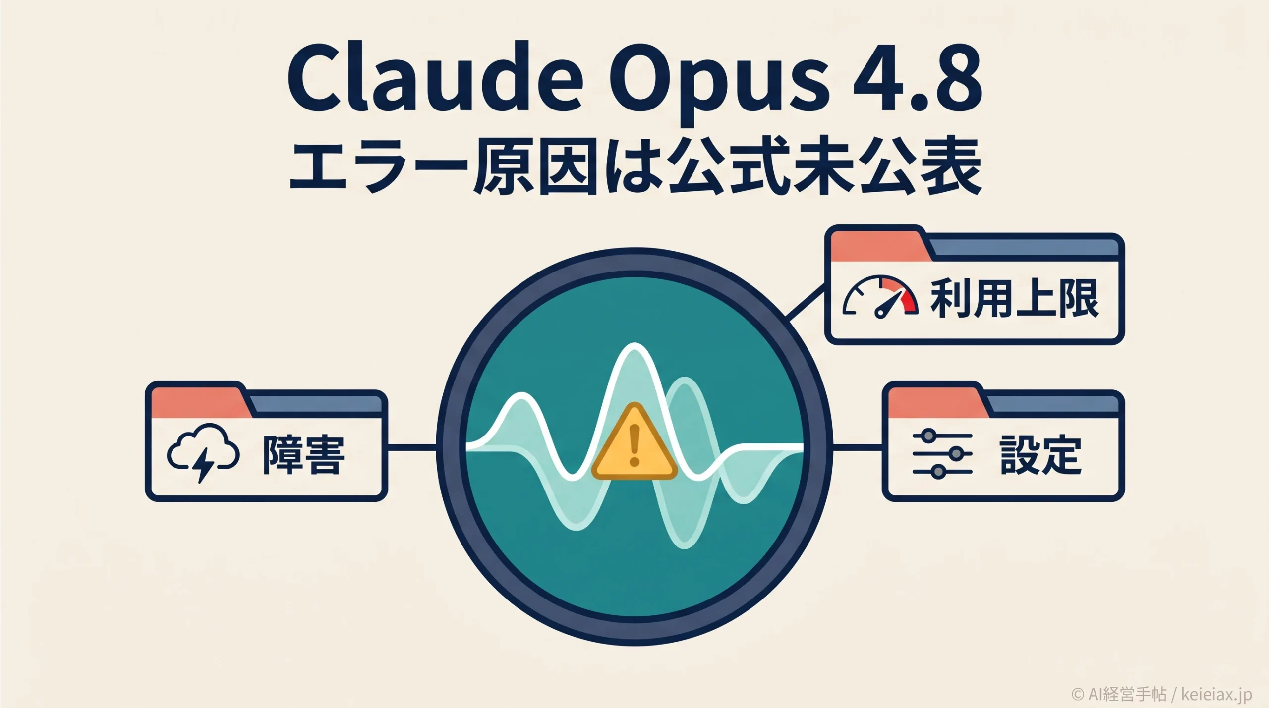Claude Opus 4.8のエラー原因【公式未公表で分かっていること】
