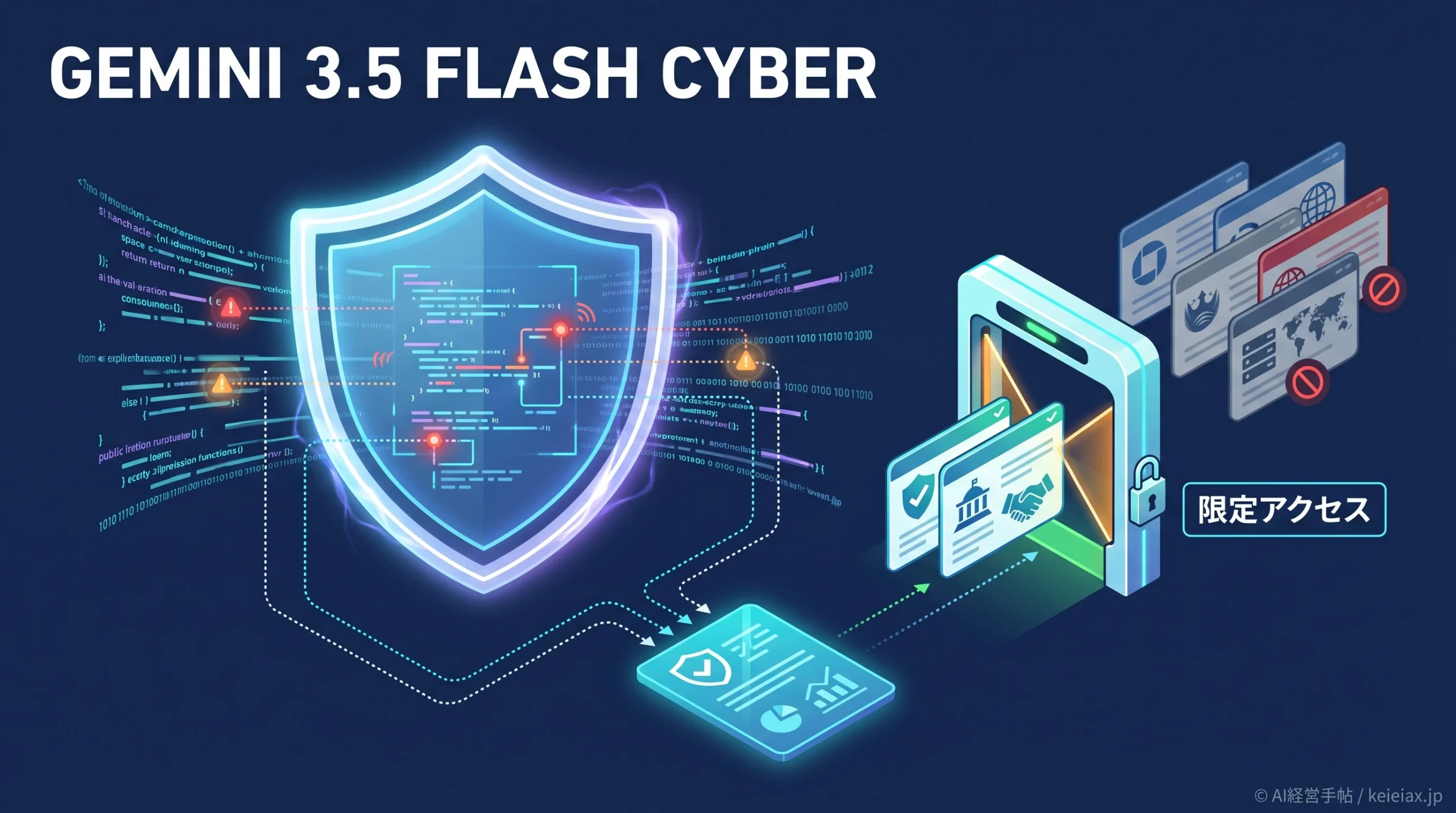 Gemini 3.5 Flash Cyber(フラッシュサイバー)とは　政府と限定パートナーだけに配る脆弱性発見AI