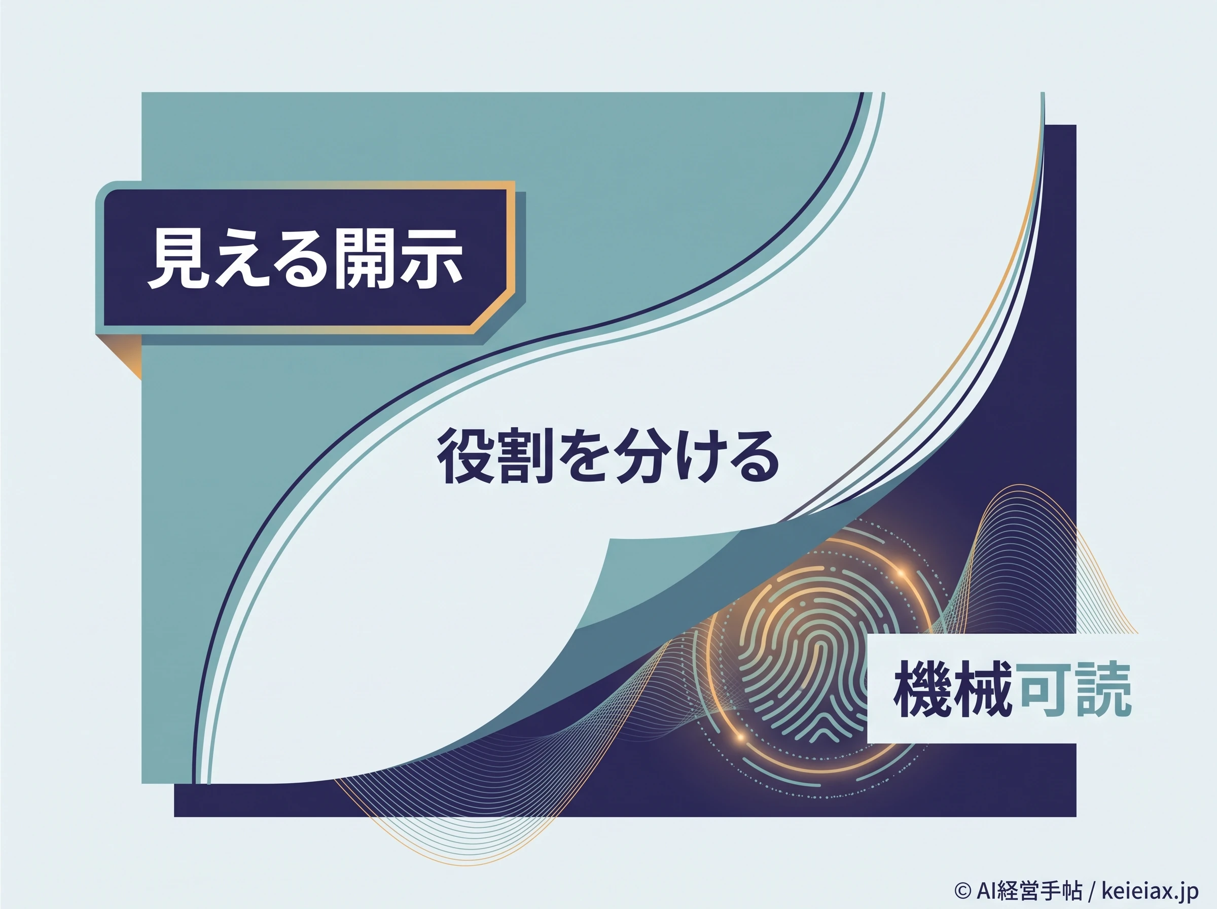 見えるラベルと機械可読情報