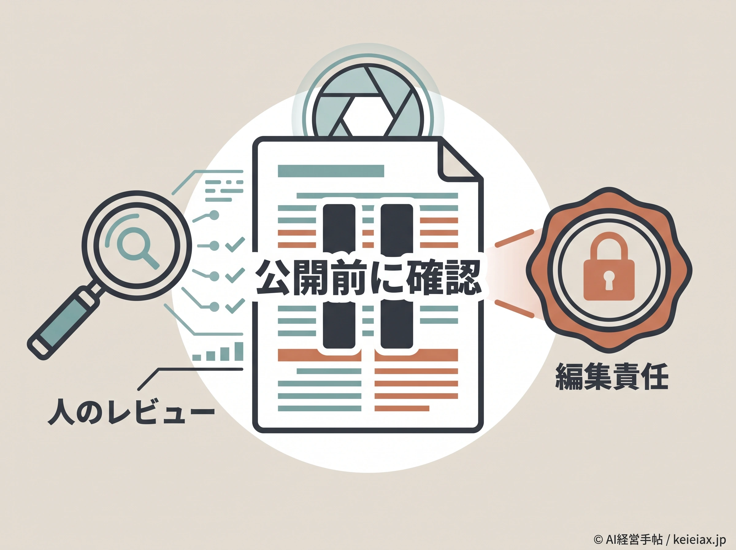 AI生成テキストの人による確認