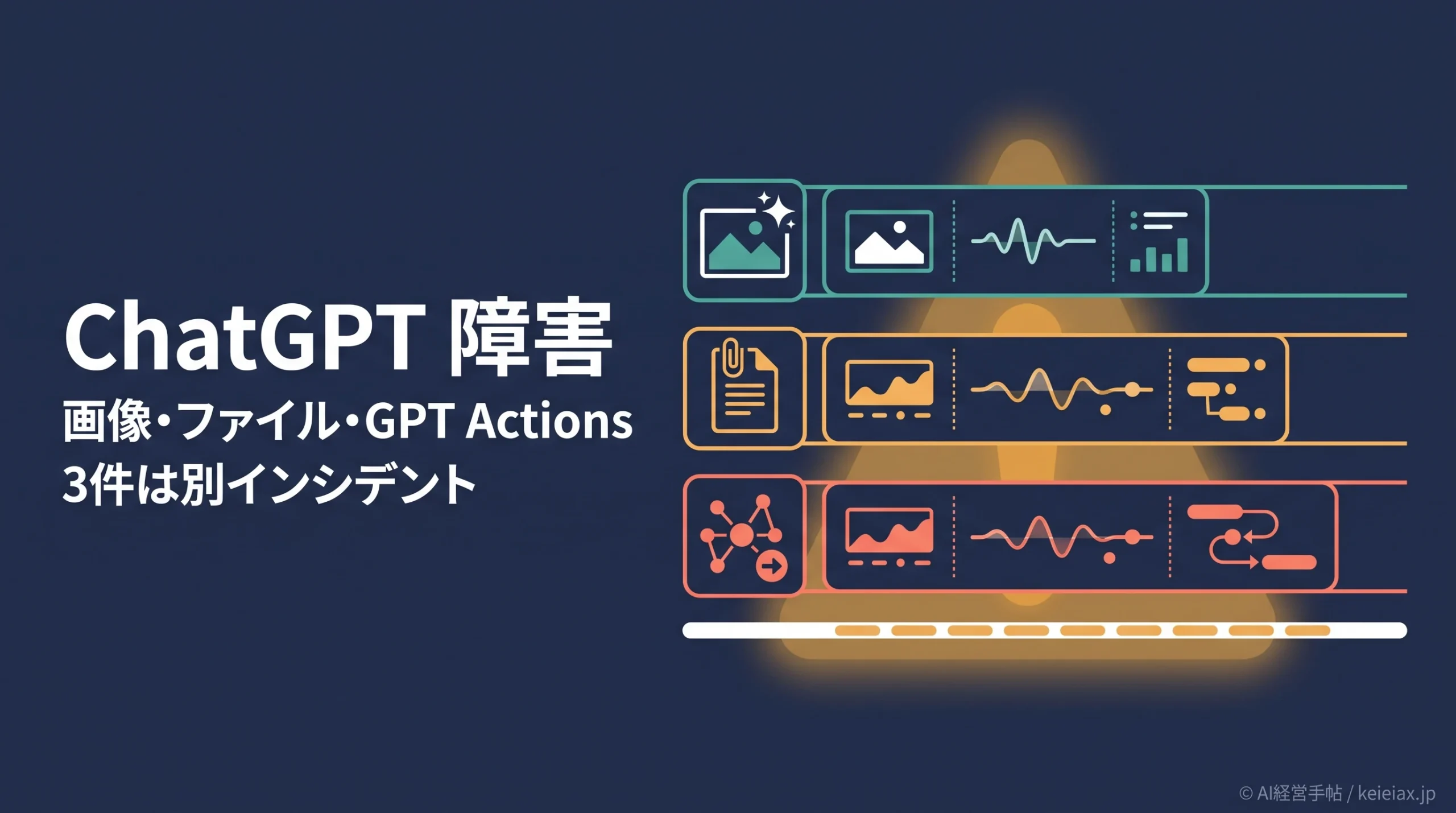 ChatGPTで画像・ファイル・GPT Actionsが同時障害　復旧状況と影響範囲【速報】