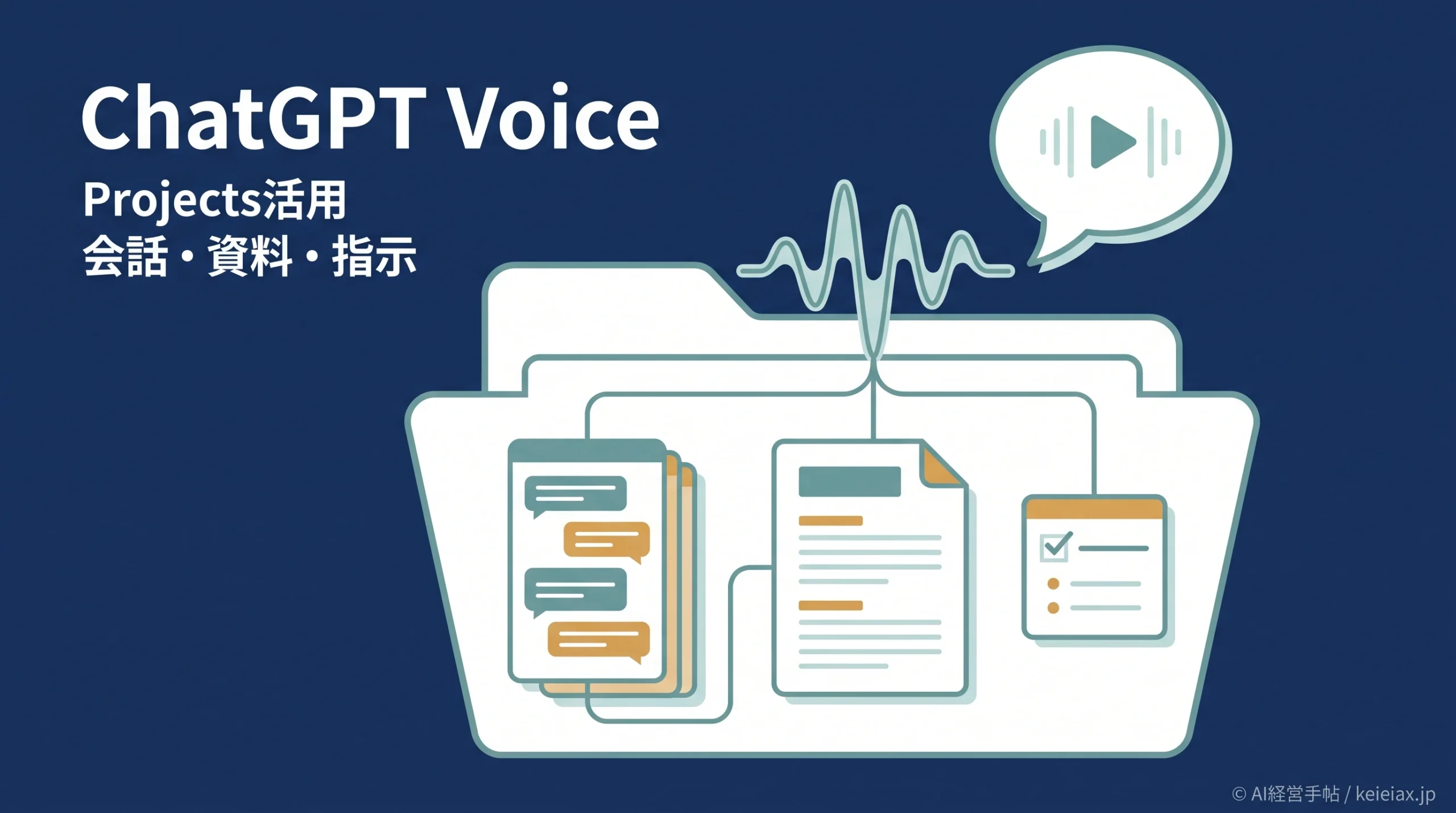 ChatGPT VoiceのProjects(プロジェクト)対応で何ができる？過去の会話・資料・指示を音声で参照