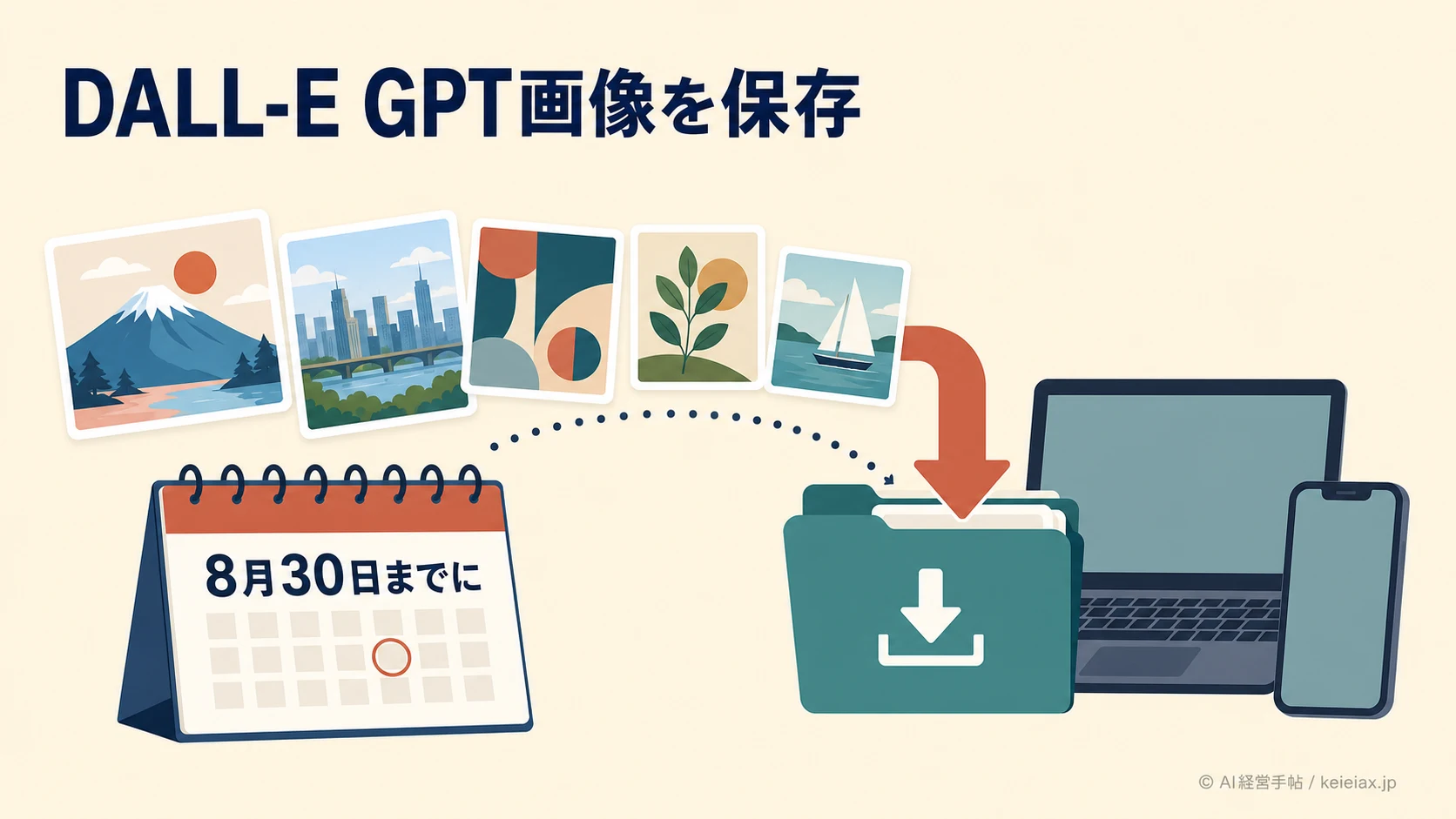 DALL-E GPTの画像を保存する方法【8月30日までに残したい作品をダウンロード】