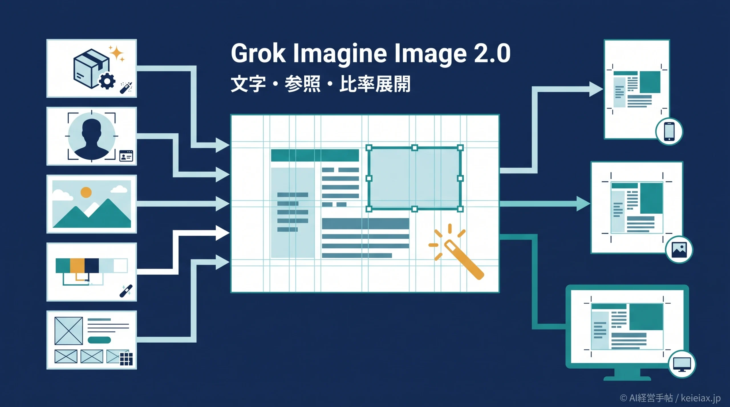 Grok Imagine Image 2.0と旧版の違いを比較　文字描画・5枚参照・リサイズの進化