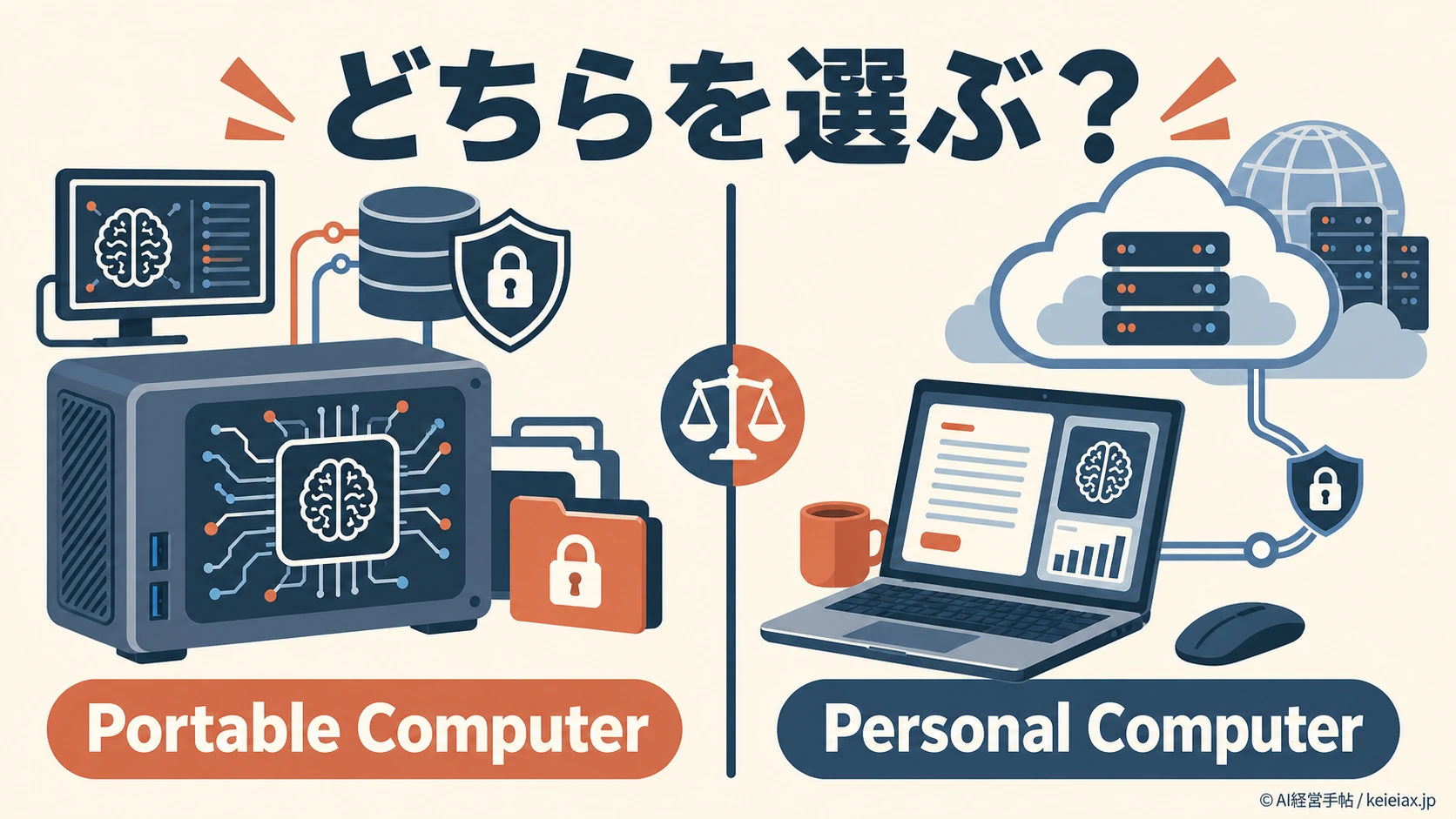 Perplexity Portable ComputerとPersonal Computerの違い【対応PC・データ保存先・向く人を比較】
