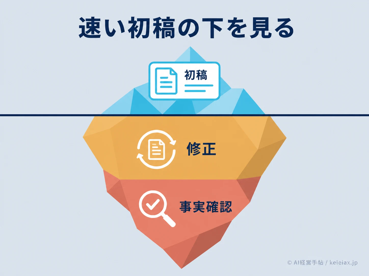 初稿の下に隠れる確認工数