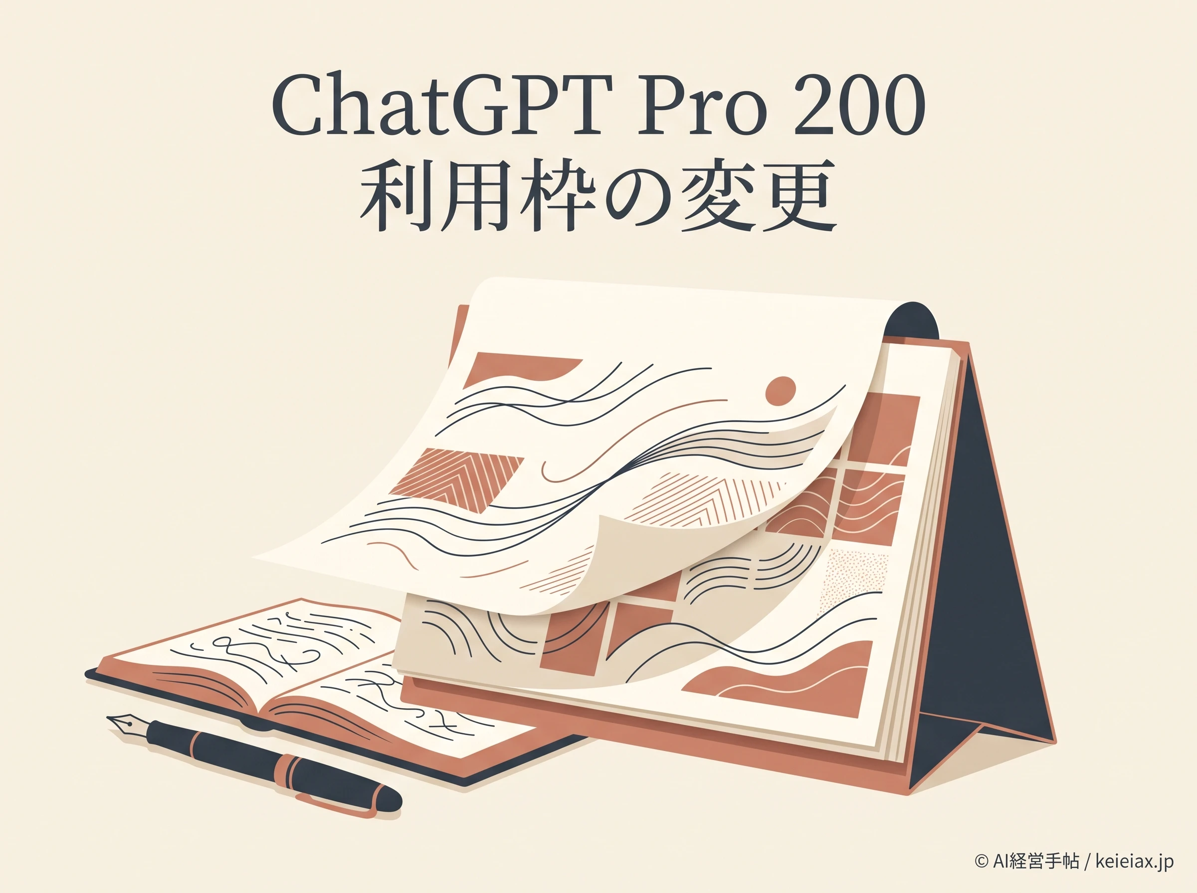 ChatGPT Pro 200の利用枠はいつから減る？どう変わるのか解説