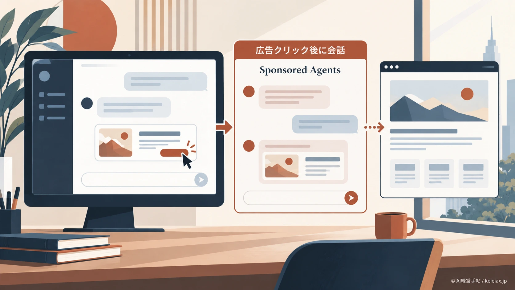 ChatGPT広告のSponsored Agents(スポンサード・エージェント)とは　広告クリック後の会話導線を解説