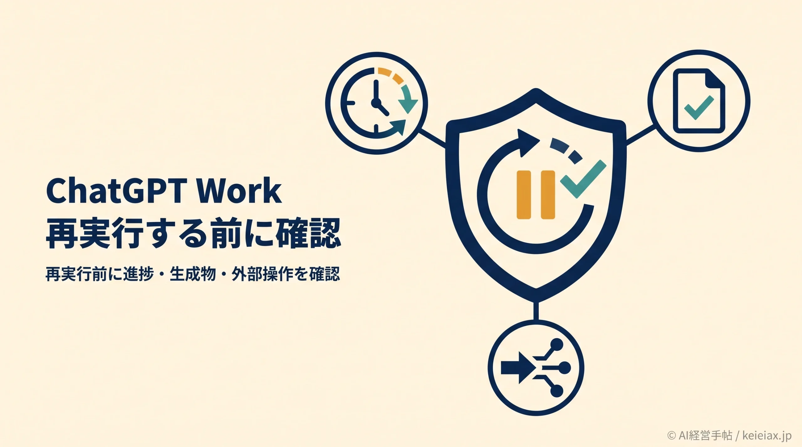 ChatGPT Work Modeのタスクが再開できない時に二重実行を防ぐ3つの確認
