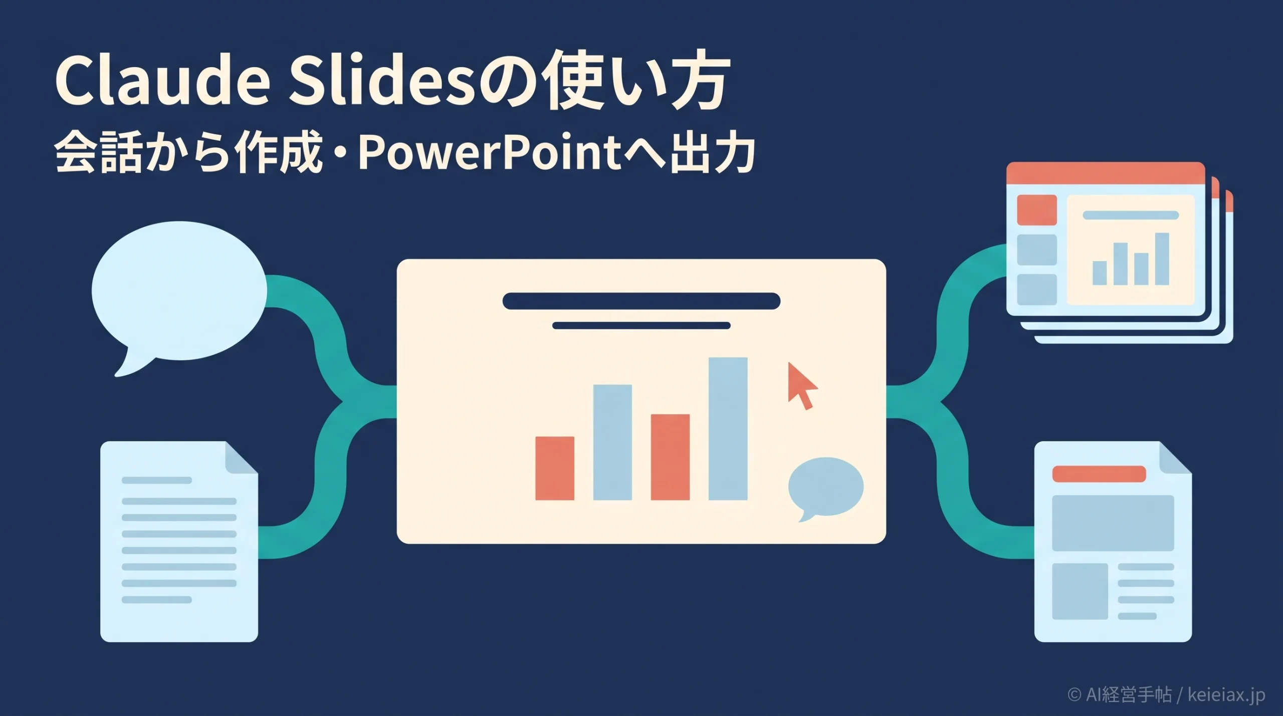 Claude Slidesの使い方【会話から作成してPowerPointへ出力】