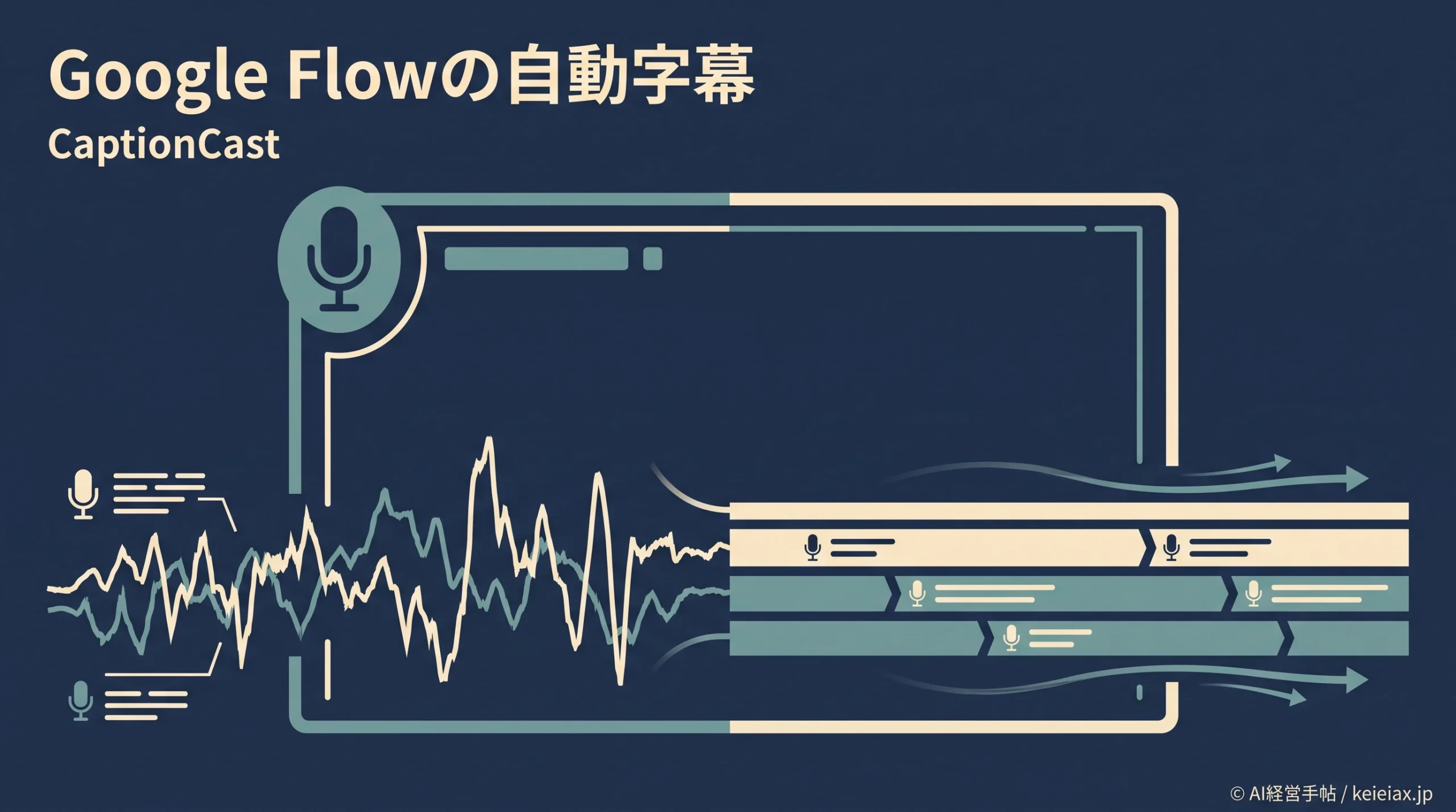 Google Flowの字幕自動生成にCaptionCast登場【文字起こしから装飾まで一度に】
