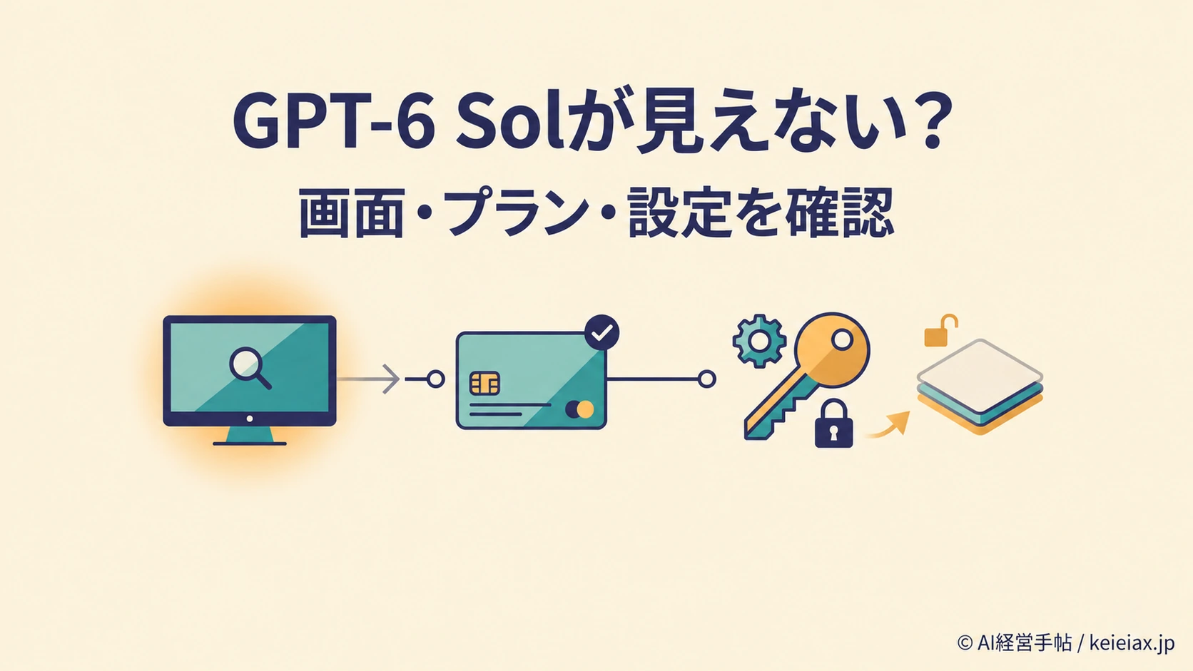 GPT-6 Solが表示されない時の確認順【段階展開・対象プラン・利用場所】