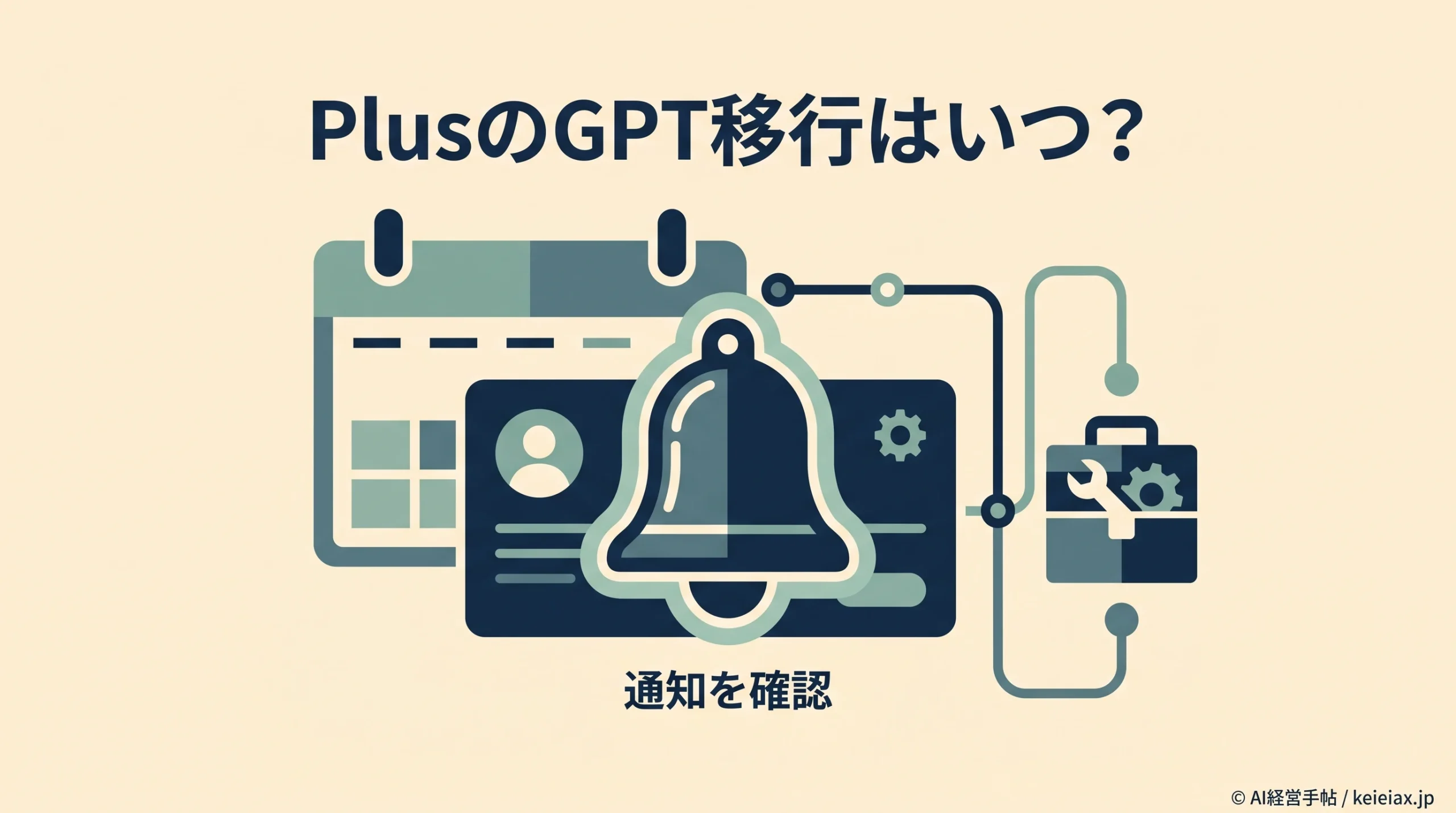 PlusのカスタムGPT移行はいつ？個人アカウントは製品内通知待ち