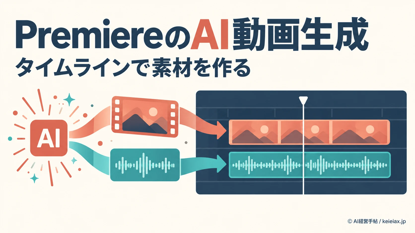 AdobeがPremiereのAI動画生成を拡張【タイムラインで編集可能な映像・効果音を作成】