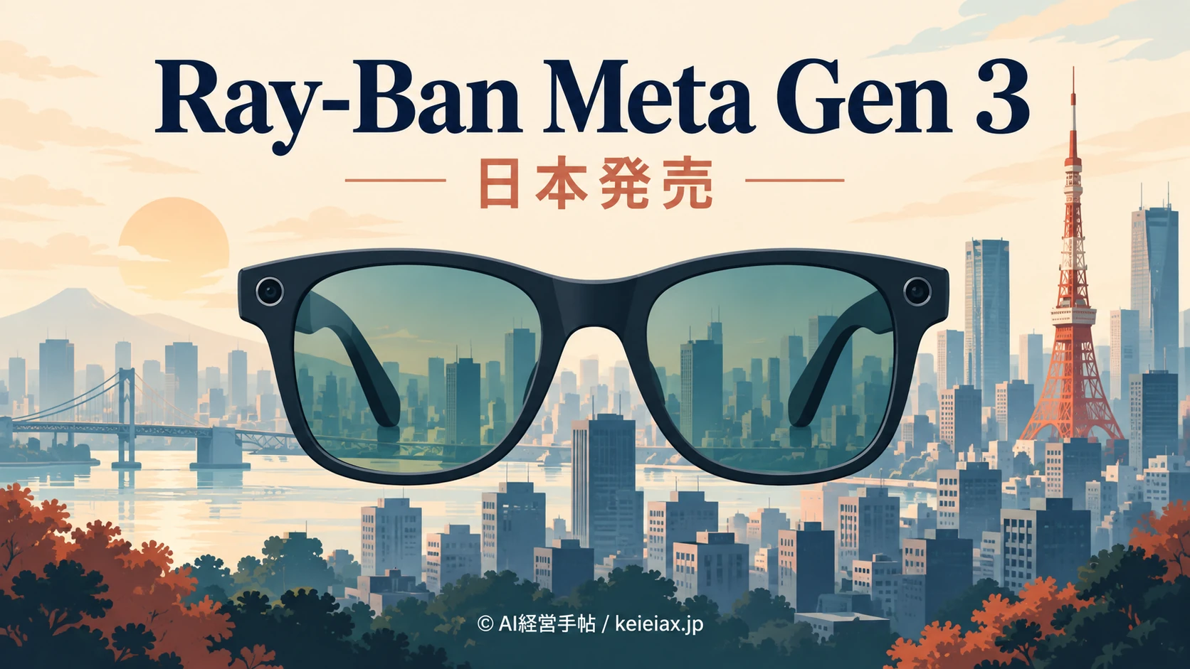 Ray-Ban Meta Gen 3が日本発売【価格約78,980円からの新型AIグラス】