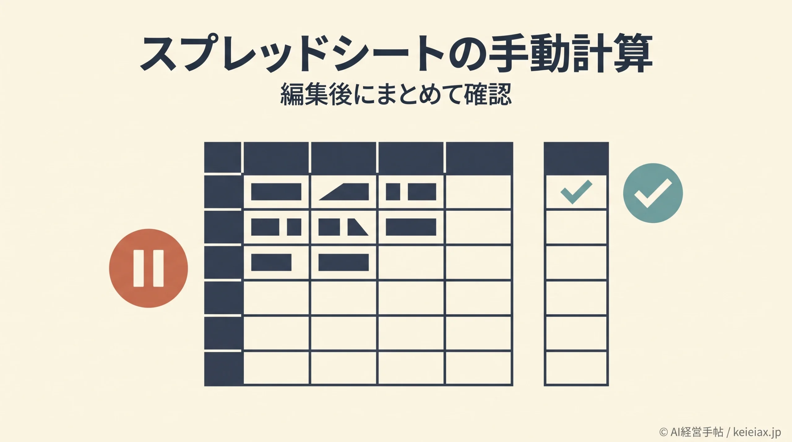 Googleスプレッドシートの手動計算設定とは？AI数式を確認後に一括再計算