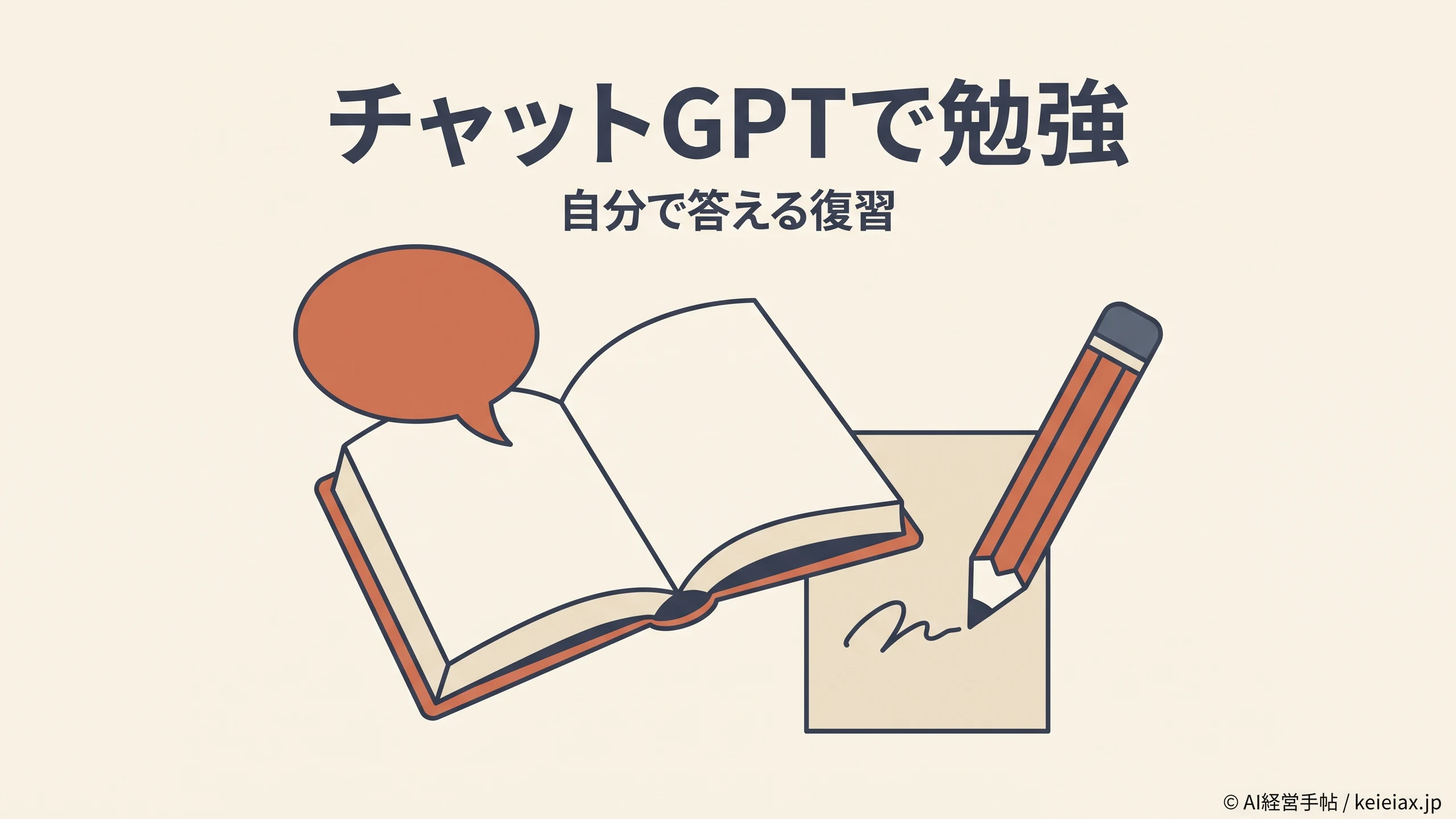 チャットGPTで勉強するデメリットと対策　答えを読んだだけで終わらせない復習法