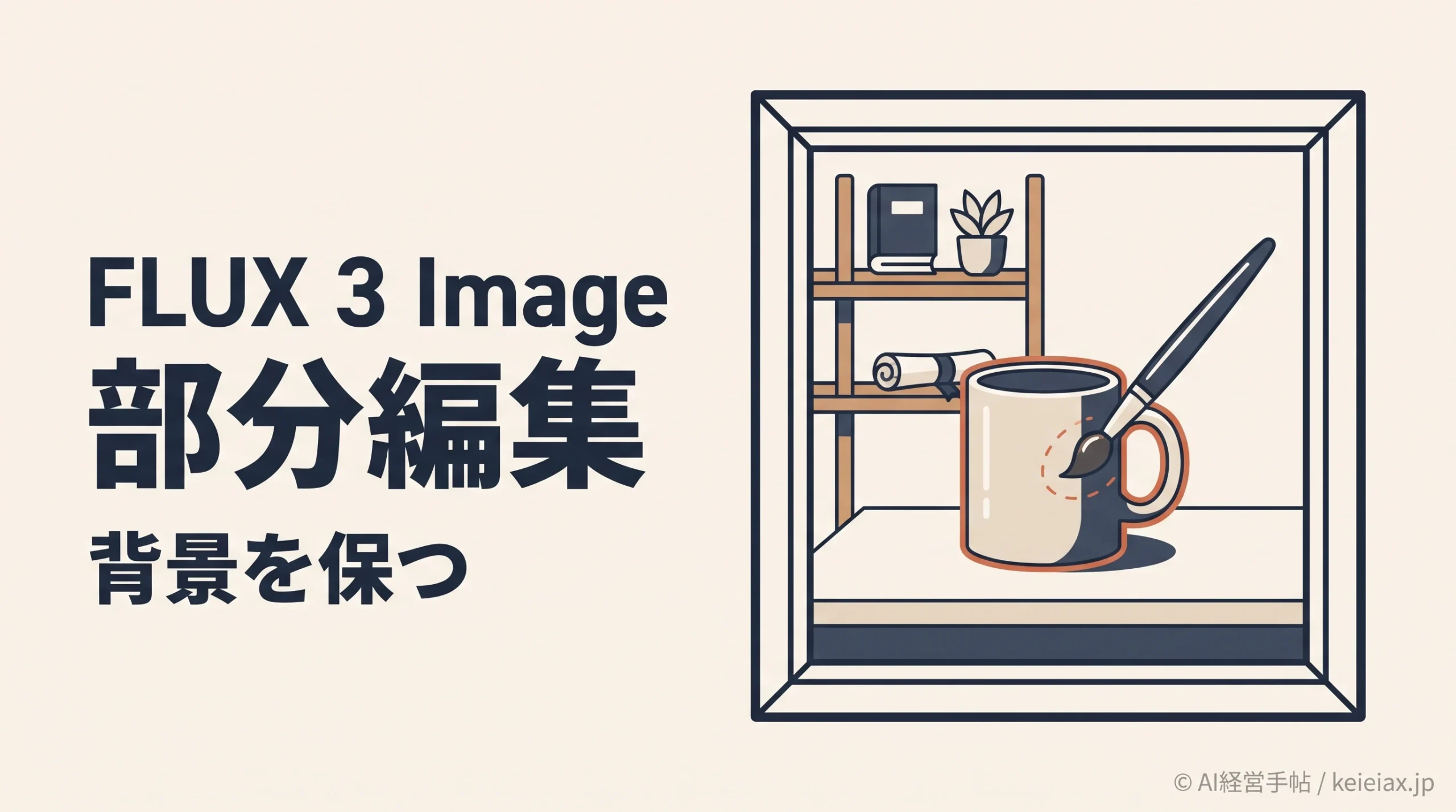 FLUX 3 Imageで写真を部分編集する方法と背景を保つための指定のコツ