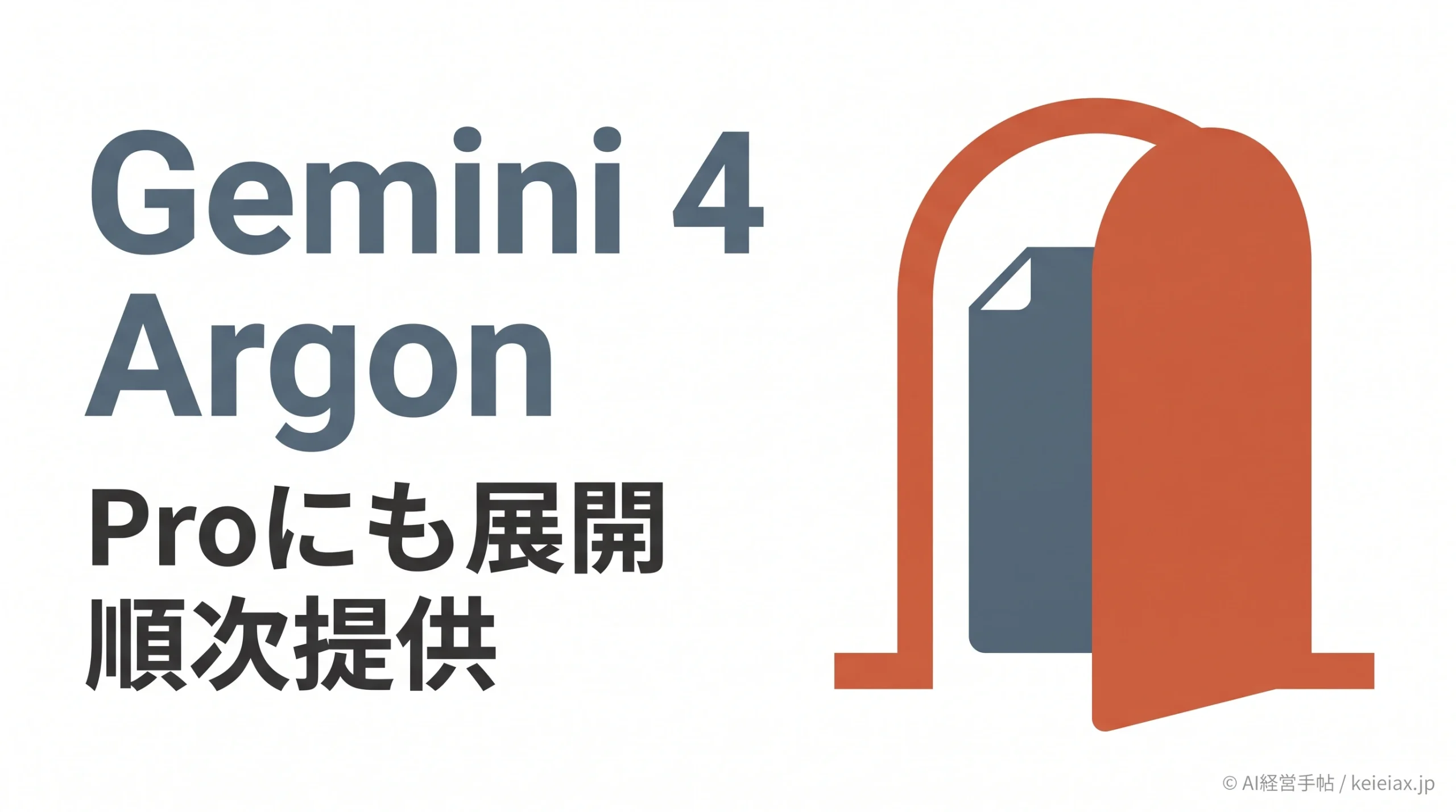 GoogleがGemini 4 ArgonをProにも展開【Geminiアプリで利用対象が拡大】