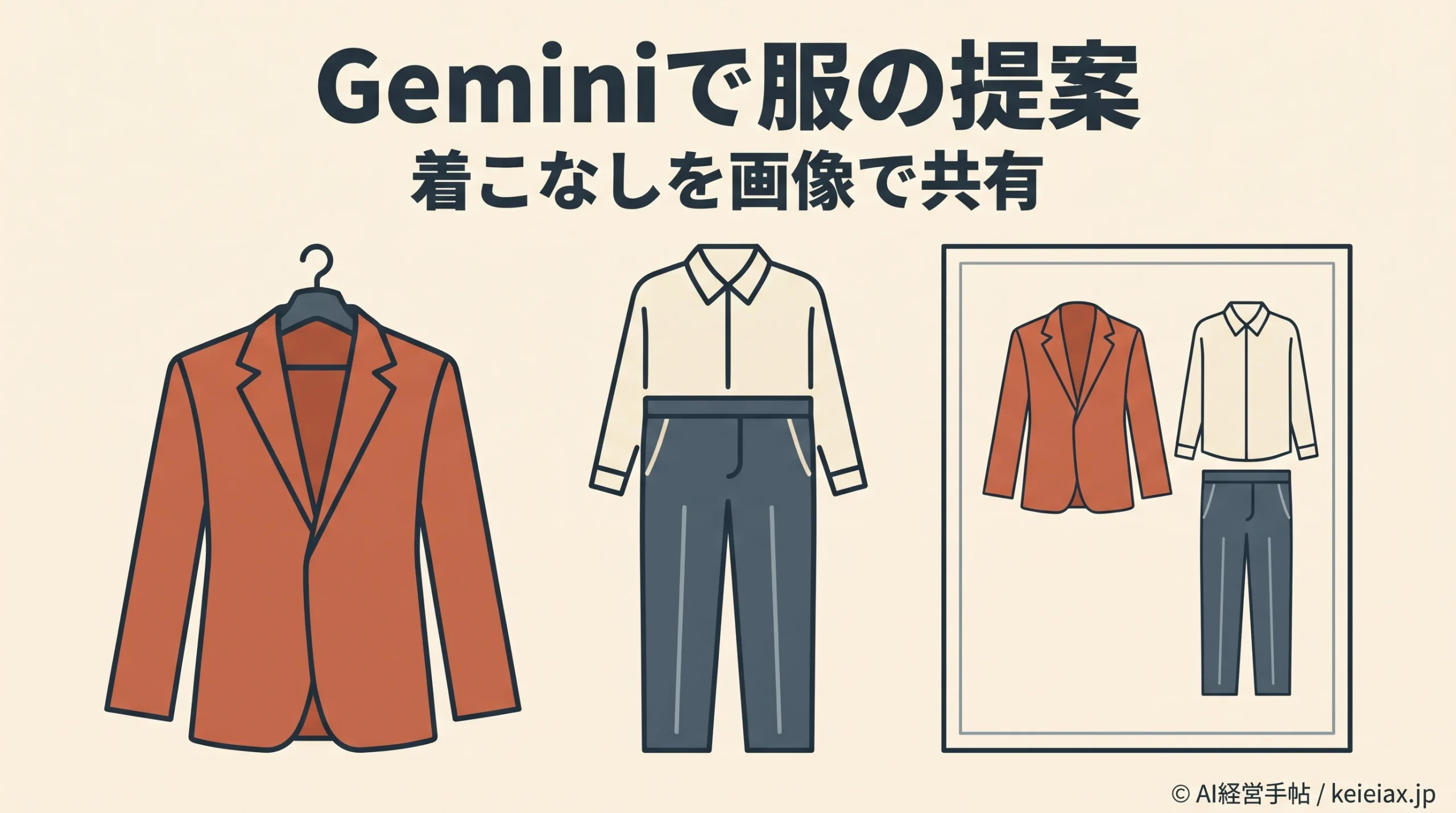 Geminiで服のコーディネートを画像にする活用事例【プロのスタイリストが遠隔で提案】