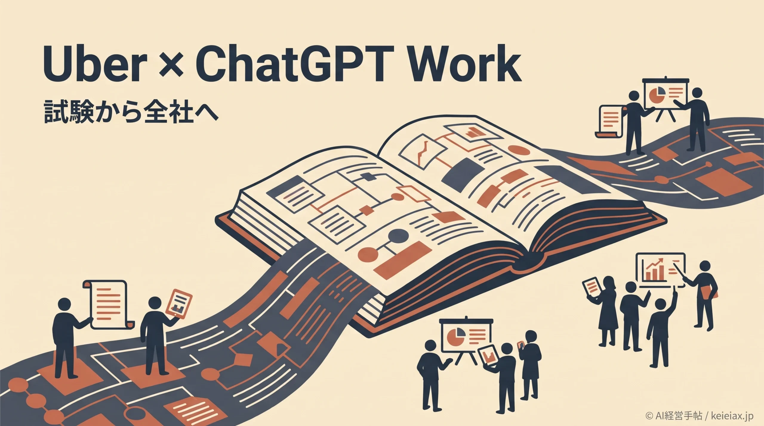 UberがChatGPT Workを3万人超へ展開【1,000人の試験から全社員へ】